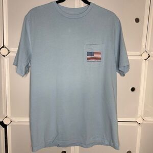Vineyard Vines Red Solo Cup Flag Pocket Tee Size Medium
